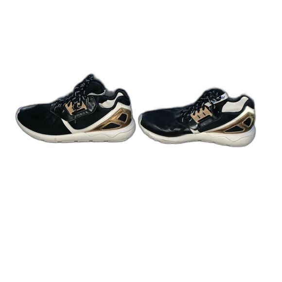 Adidas Originals Tubular Runner Black Gold White Mens Trainers - Picture 4 of 7